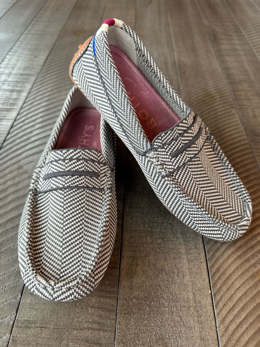 Rothy's The Driver Herringbone Iron Slip-On Loafers Women’s Size 6 - Picture 9 of 15